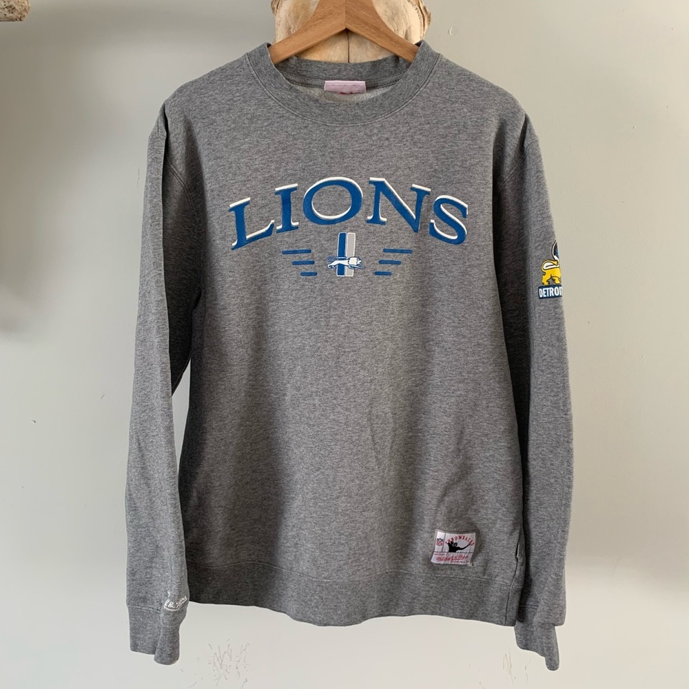 Detroit Lions Mitchell & Ness Crewneck